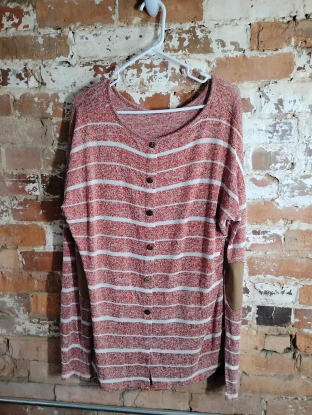 Boho striped sweater XL
